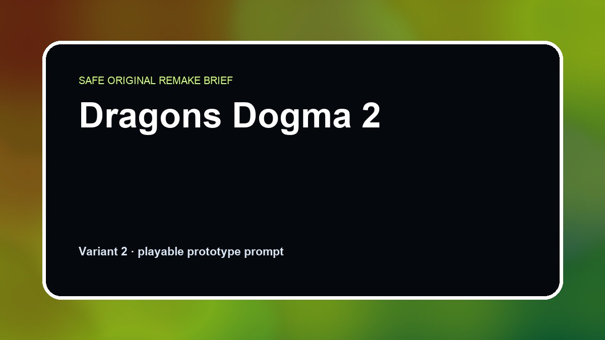 Dragons Dogma 2 original dragons dogma 2 diy game reference artwork 2