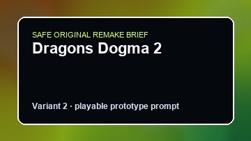 Dragons Dogma 2 original dragons dogma 2 diy game reference artwork 2