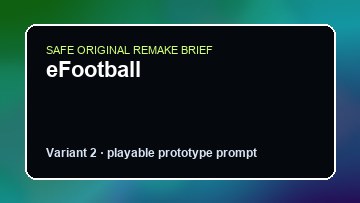 eFootball original efootball diy game reference artwork 2