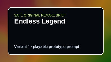 Endless Legend Max Payne DIY Game Maker preview