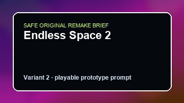 Endless Space 2 original endless space 2 diy game reference artwork 2