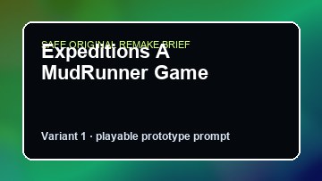 Expeditions A MudRunner Game Sifu Custom Game Builder preview