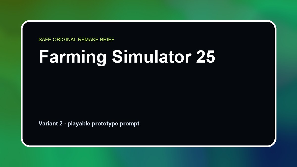 Farming Simulator 25 original farming simulator 25 diy game reference artwork 2