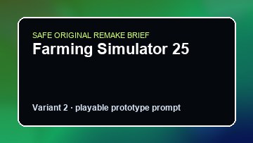 Farming Simulator 25 original farming simulator 25 custom game reference artwork 2