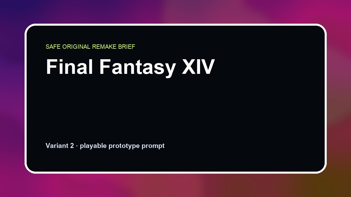 Final Fantasy XIV original game remake reference artwork 2