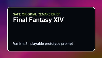 Final Fantasy XIV original game remake reference artwork 2