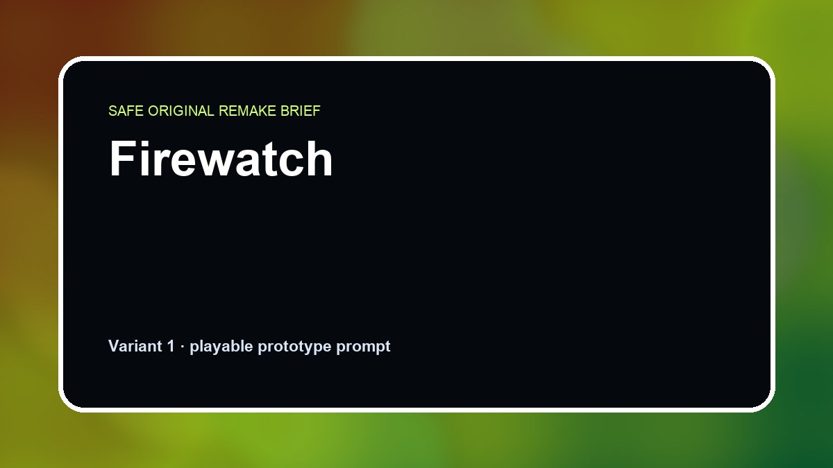 Firewatch original firewatch custom game reference artwork 1