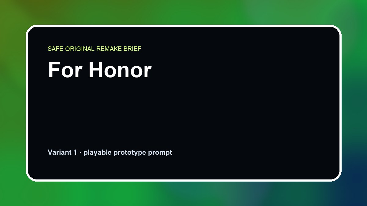 For Honor original for honor diy game reference artwork 1