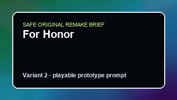 For Honor original for honor diy game reference artwork 2