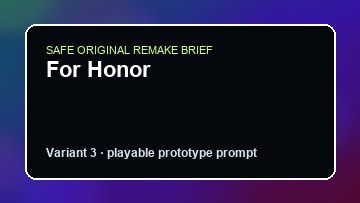 For Honor original for honor diy game reference artwork 3