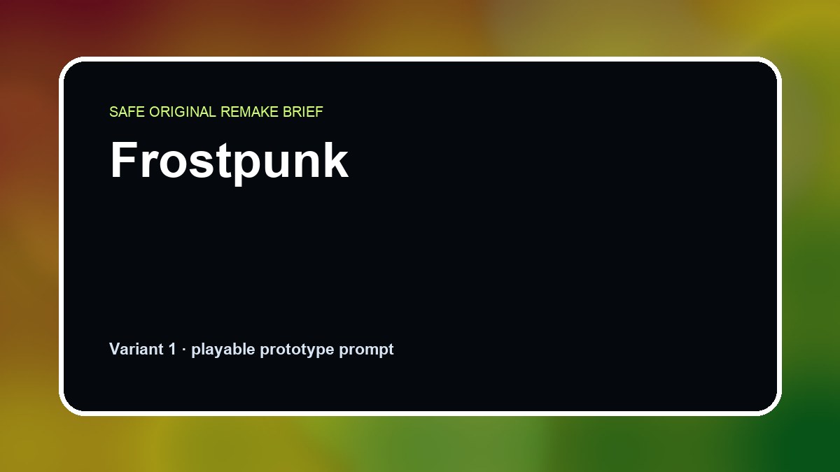 Frostpunk original frostpunk diy game reference artwork 1