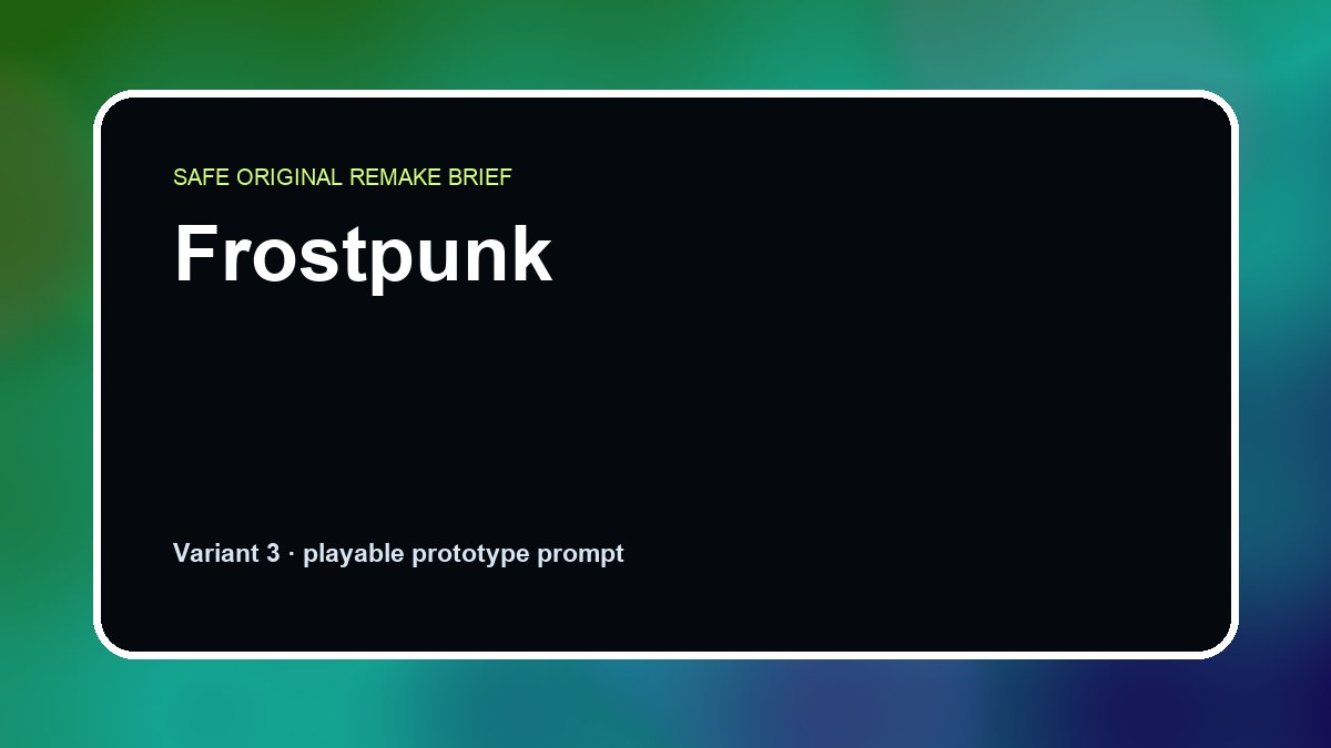 Frostpunk original frostpunk diy game reference artwork 3