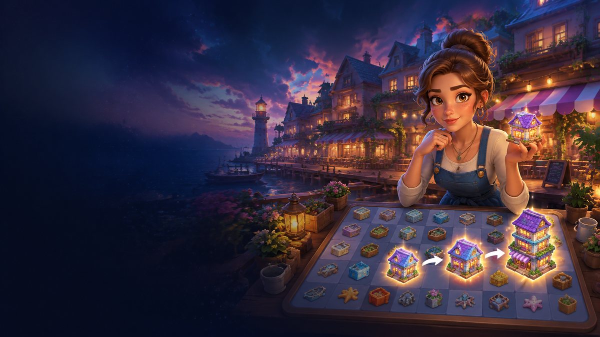 Gossip Harbor Merge Story original game remake reference artwork 1