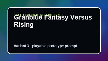 Granblue Fantasy Versus Rising original granblue fantasy versus rising custom game reference artwork 3