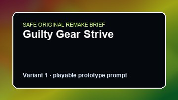 Guilty Gear Strive original guilty gear strive custom game reference artwork 1