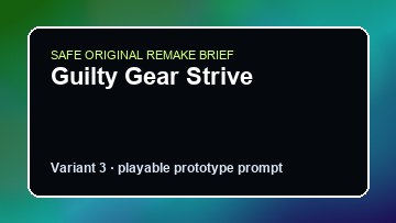 Guilty Gear Strive original guilty gear strive custom game reference artwork 3
