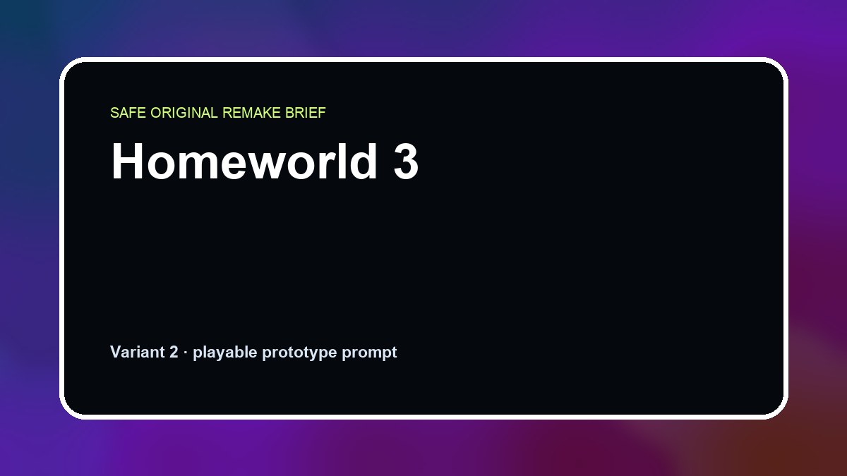 Homeworld 3 original homeworld 3 diy game reference artwork 2