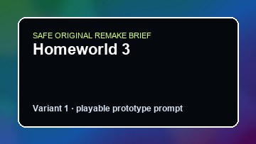 Homeworld 3 Chorus DIY Game Maker preview