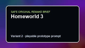 Homeworld 3 original homeworld 3 diy game reference artwork 2
