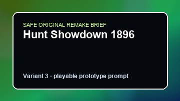 Hunt Showdown 1896 original hunt showdown 1896 diy game reference artwork 3