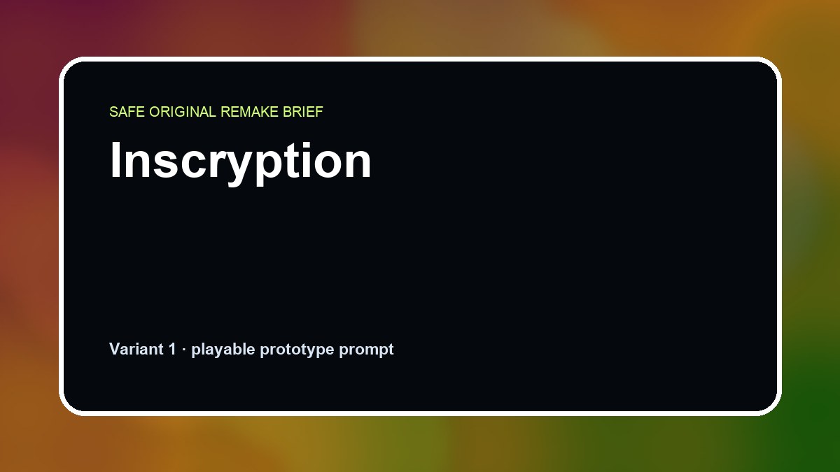 Inscryption original inscryption custom game reference artwork 1