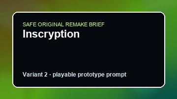 Inscryption original inscryption custom game reference artwork 2