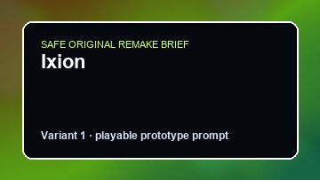Ixion original ixion diy game reference artwork 1