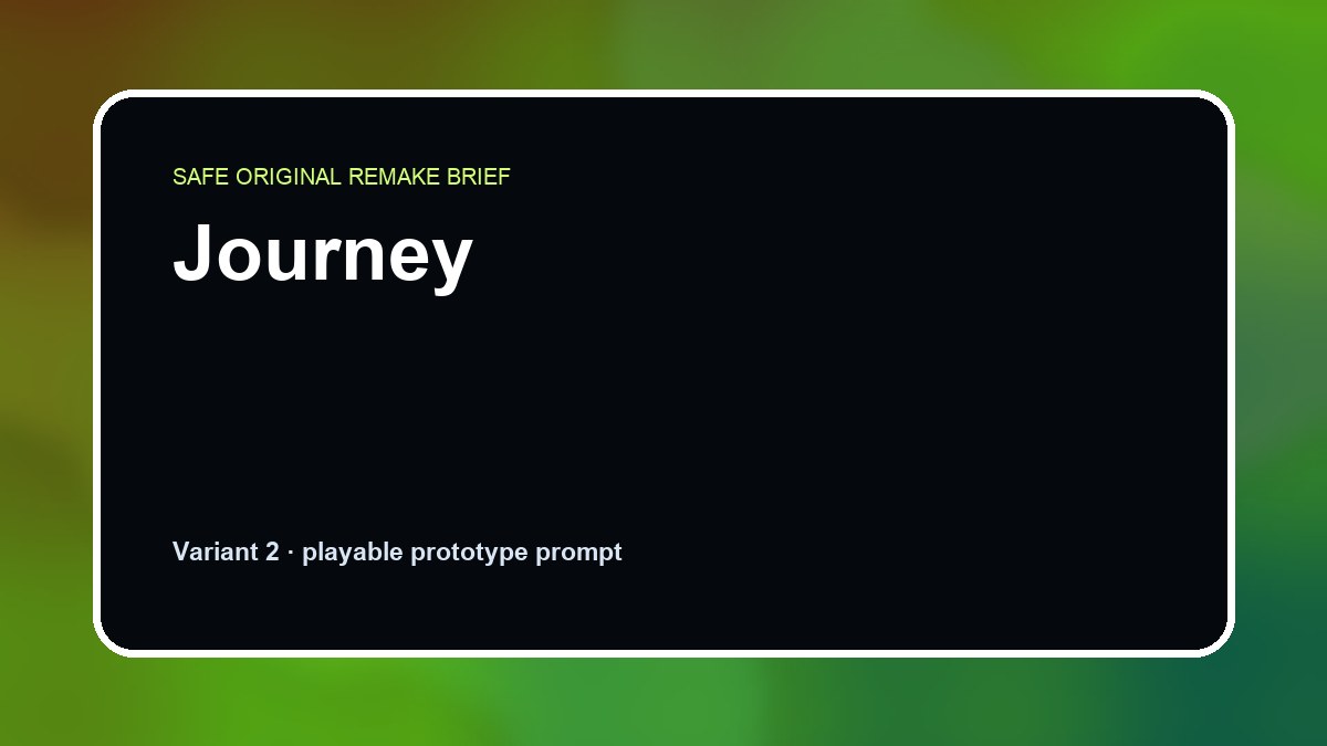 Journey original journey diy game reference artwork 2