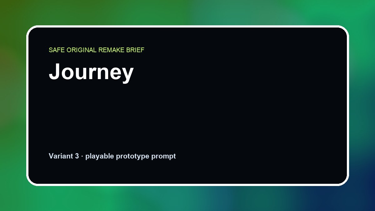 Journey original journey diy game reference artwork 3