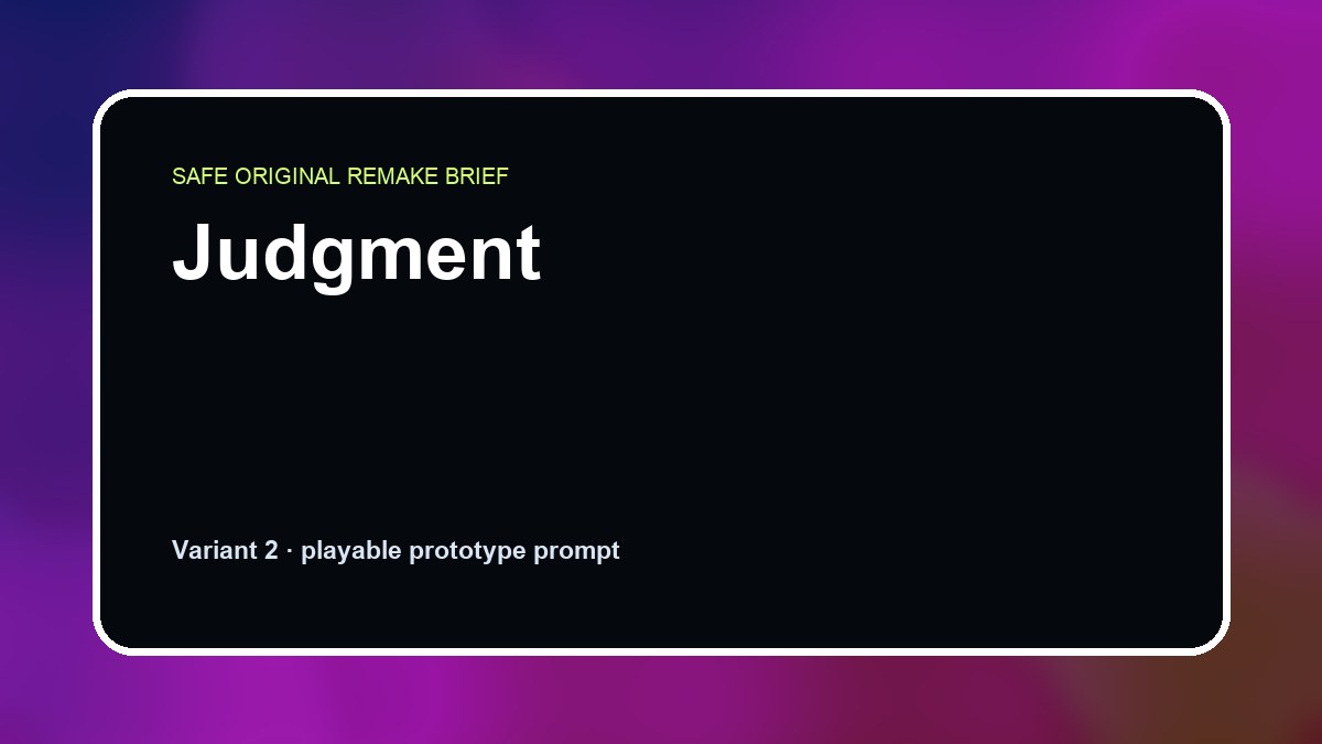 Judgment original judgment custom game reference artwork 2
