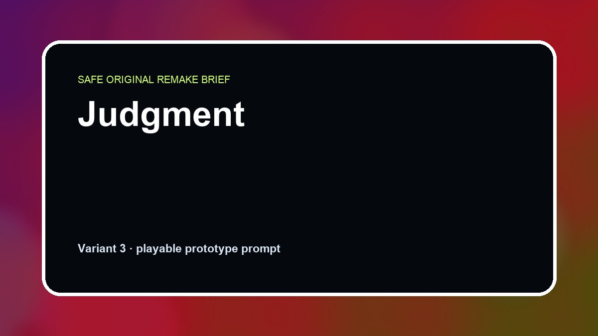 Judgment original judgment custom game reference artwork 3
