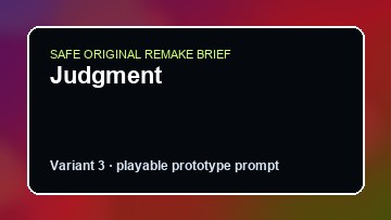 Judgment original judgment custom game reference artwork 3