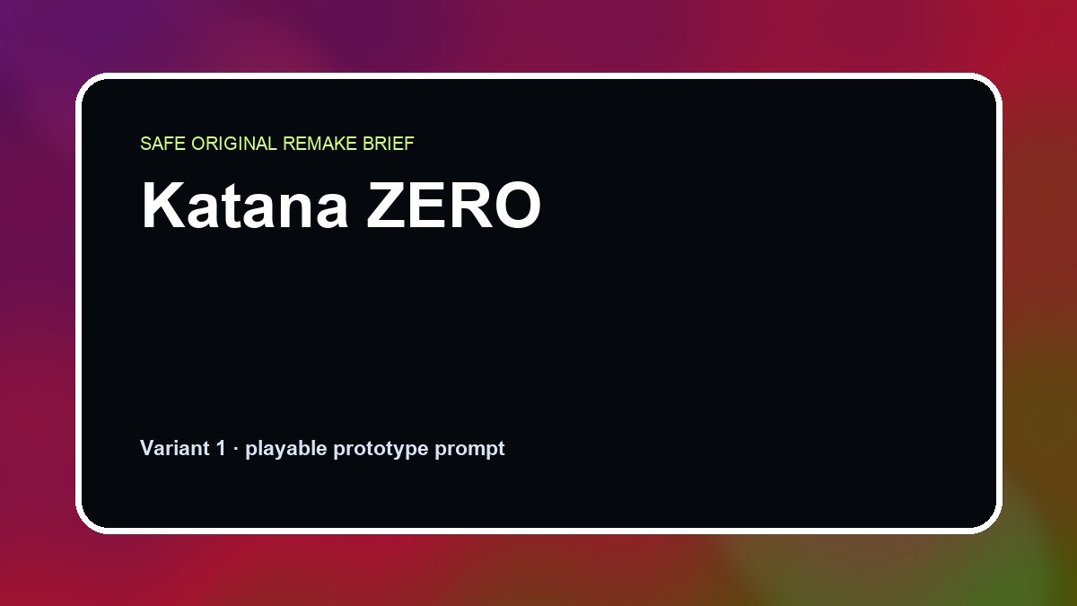 Katana ZERO original katana zero diy game reference artwork 1
