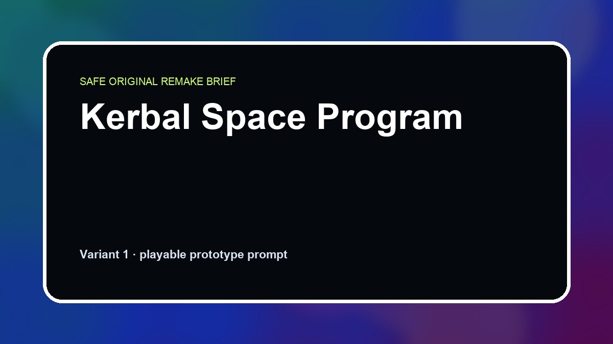 Kerbal Space Program original kerbal space program custom game reference artwork 1