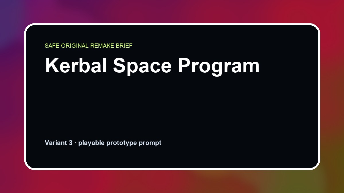 Kerbal Space Program original kerbal space program custom game reference artwork 3