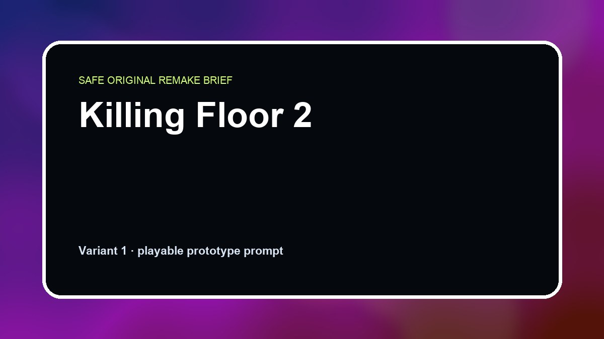 Killing Floor 2 original killing floor 2 custom game reference artwork 1