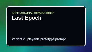 Last Epoch original last epoch custom game reference artwork 2