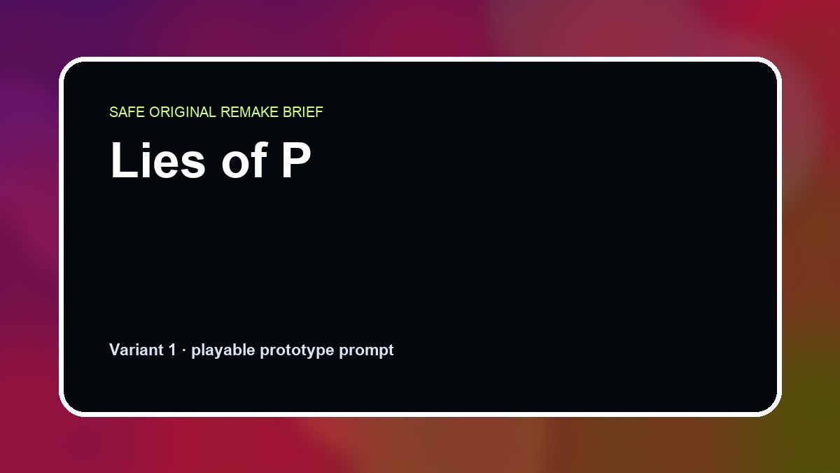 Lies of P original lies of p custom game reference artwork 1