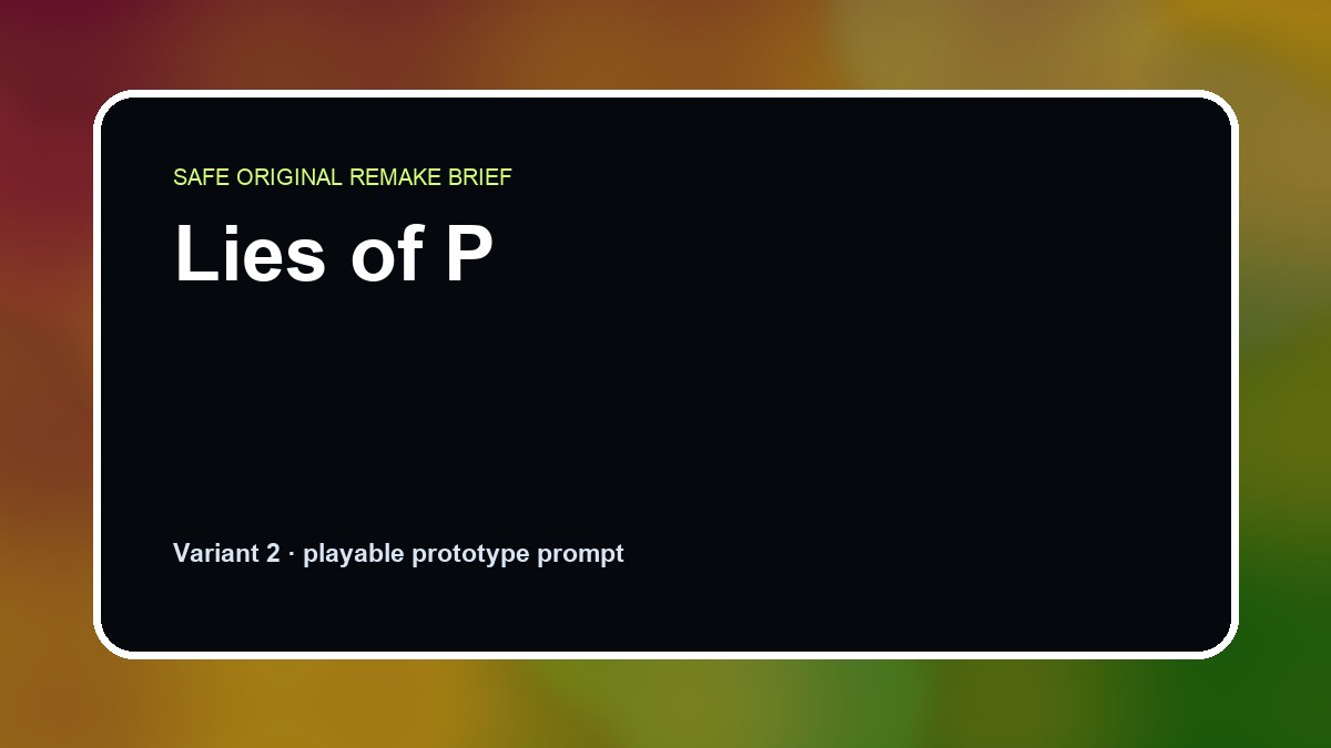 Lies of P original lies of p custom game reference artwork 2