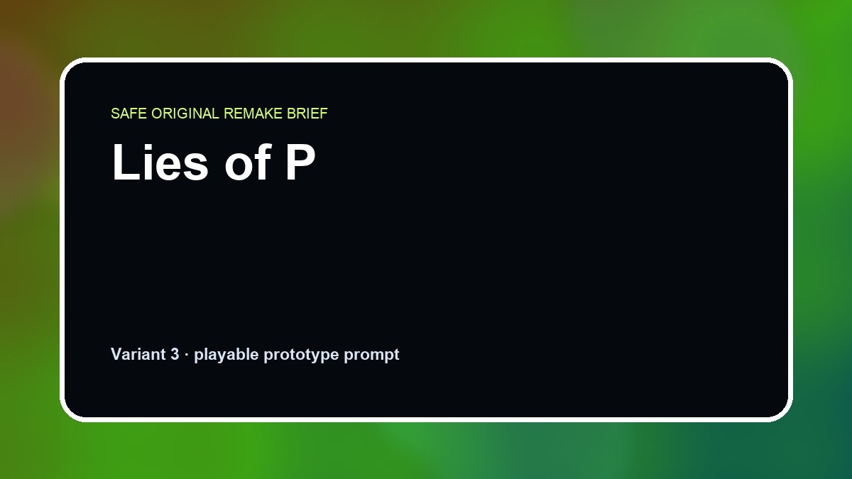 Lies of P original lies of p custom game reference artwork 3