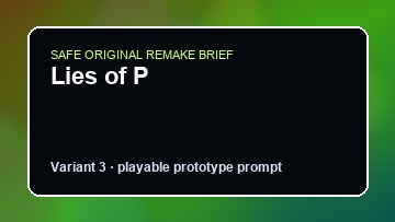 Lies of P original lies of p custom game reference artwork 3