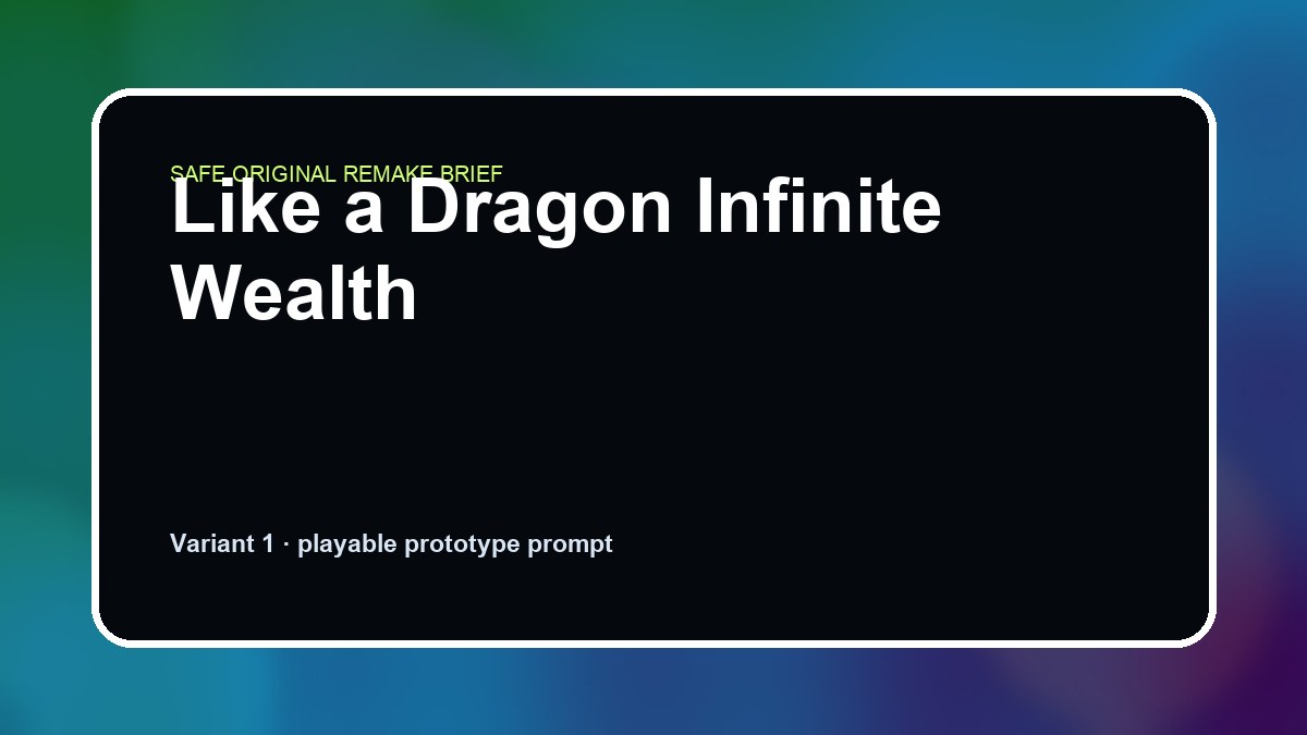 Like a Dragon Infinite Wealth original like a dragon infinite wealth custom game reference artwork 1