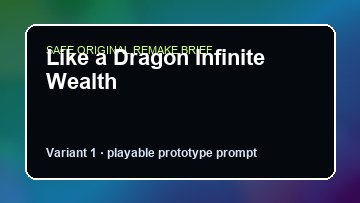 Like a Dragon Infinite Wealth Rain World DIY Game Maker preview