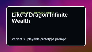 Like a Dragon Infinite Wealth original like a dragon infinite wealth custom game reference artwork 3