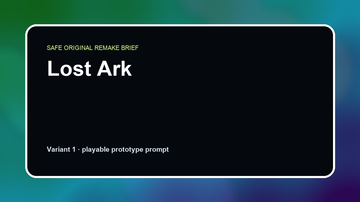 Lost Ark original lost ark diy game reference artwork 1