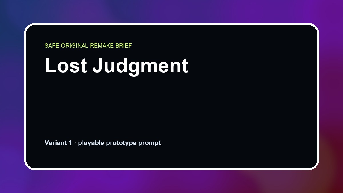 Lost Judgment original lost judgment custom game reference artwork 1
