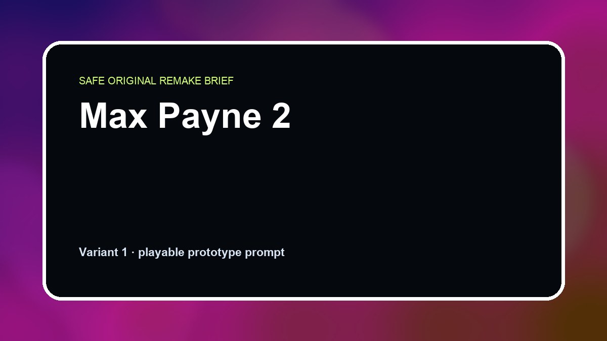 Max Payne 2 original max payne 2 diy game reference artwork 1