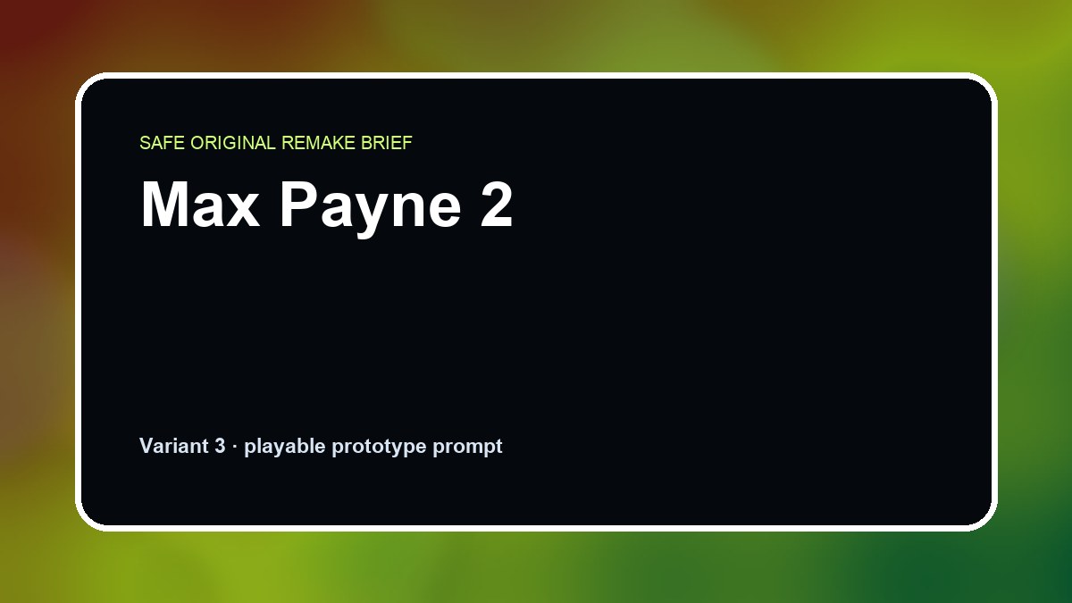 Max Payne 2 original max payne 2 diy game reference artwork 3