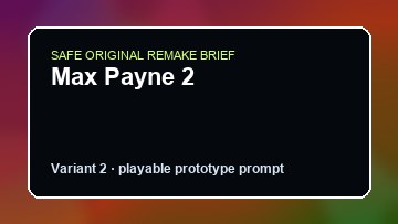 Max Payne 2 original max payne 2 custom game reference artwork 2