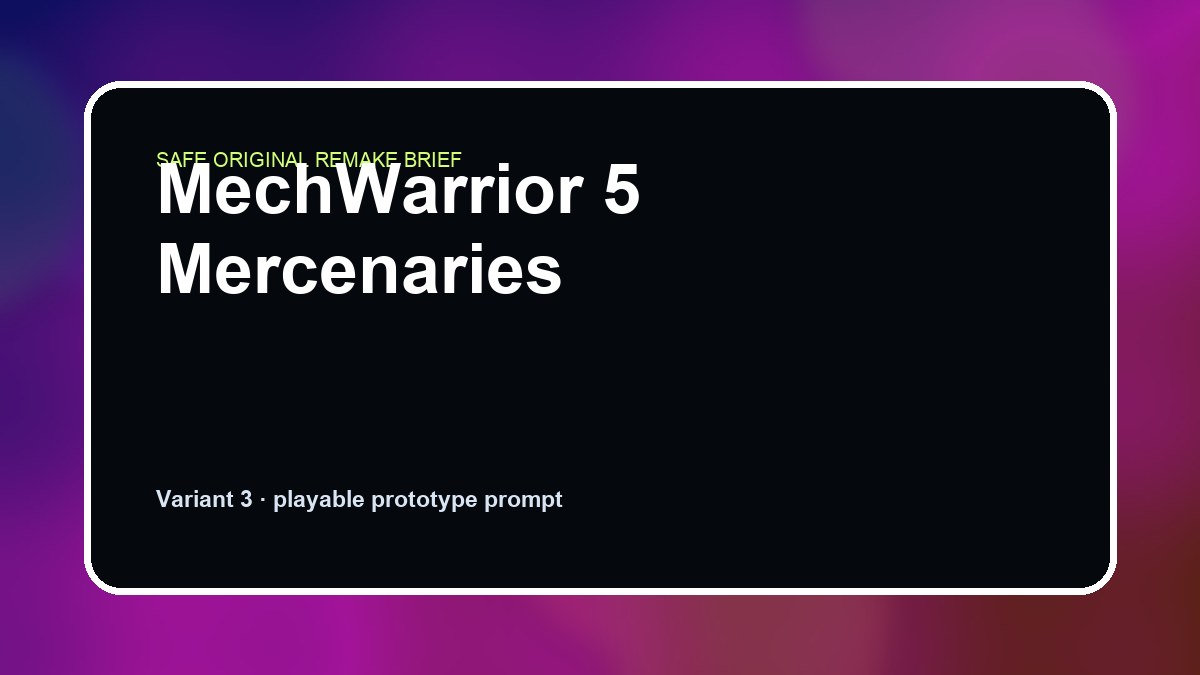MechWarrior 5 Mercenaries original mechwarrior 5 mercenaries diy game reference artwork 3